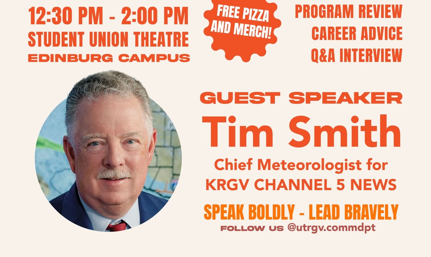 Guest speaker Tim Smith speaks at UTRGV COMMversation event - KVAQ-TV